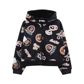 maglia c/capp. z/lunga felpa ragazza